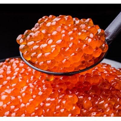 オホーツク産直市場かにやの厳選した2025年度新物特製いくら醤油漬け80g×10瓶 合計800g