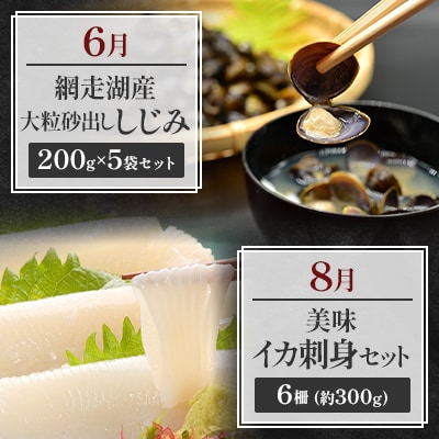 【発送月固定定期便】オホーツク網走自慢人気の海鮮グルメ 偶数月お届け定期便全6回