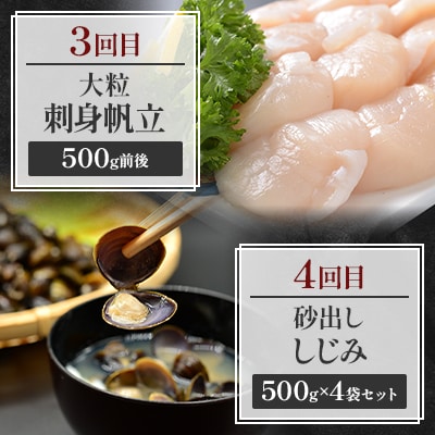 【毎月定期便】美味海鮮グルメ 3大蟹・無添加お刺身帆立・いくら醤油漬けなど全6回