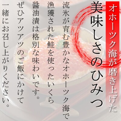 【毎月定期便】北海道網走産 いくら醤油漬 500g全3回