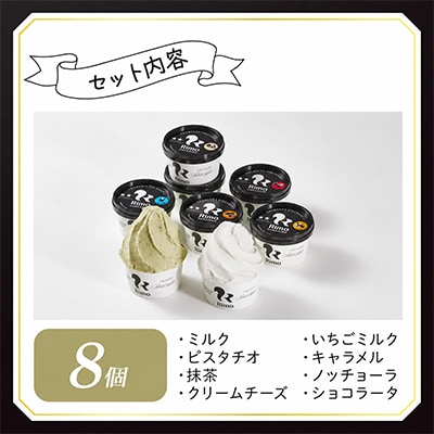 ジェラート国際大会優勝店「Rimo」おすすめ8個セット