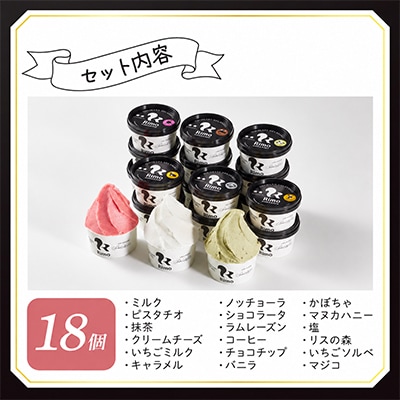 ジェラート国際大会優勝店「Rimo」おすすめ18個セット