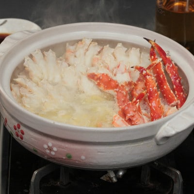 【訳アリ】・【数量限定】蒸し蟹・鍋用カット済　生冷たらば蟹　5kg