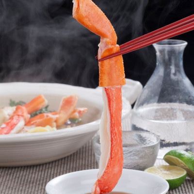 便利な詰合せ 生冷 本ずわい蟹ポーションむき爪セット 計2kg【カット済】2種類のおいしさを楽しむ　