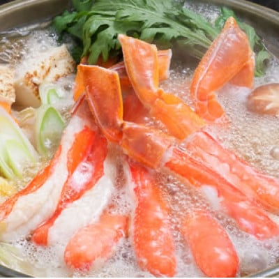 便利な詰合せ 生冷 本ずわい蟹ポーションむき爪セット 計2kg【カット済】2種類のおいしさを楽しむ　