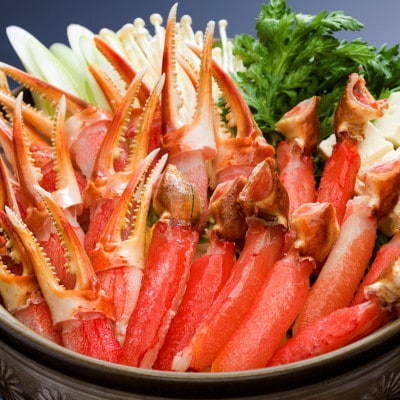 味わう2種類の部位 生冷凍ずわい蟹爪と爪下セット 各1kg×2　総重量 4kg