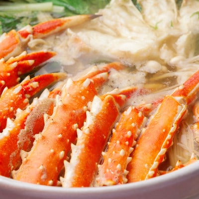 【訳アリ】・【数量限定】蒸し蟹・鍋用カット済　生冷たらば蟹　(1kg×2) 計2kg