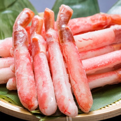 総量2kgの2種の部位食べ比べ　生冷凍ずわい蟹ポーション・むき爪セット 各1kg