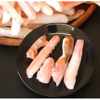 【訳あり】本ズワイガニむき棒身　500g　完全殻むき100%だから時短調理!