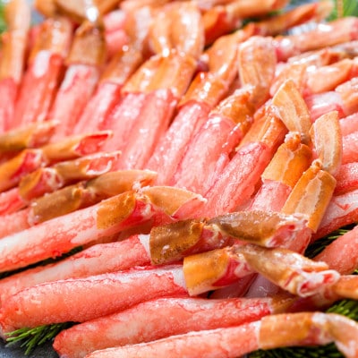 【訳あり】【小サイズ】ずわい蟹ポーション　計1kg　500gで25～30本 下処理不要ですぐ調理!