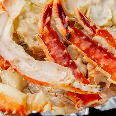 【訳あり】　生冷たらばダキアーム半割　1kg×2　蒸し蟹・鍋用　計2kg