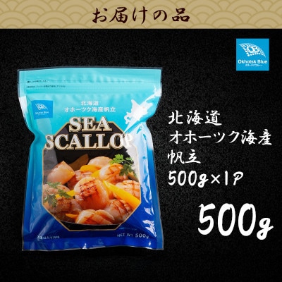 北海道オホーツク海産ホタテ玉冷 500g