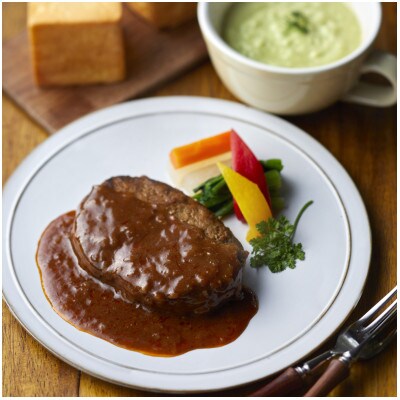 ぶどうの樹の自家製デミグラスハンバーグ(5個)セット【冷凍】