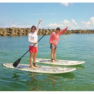 SUPorサーフィン体験&海辺の絶景バイキング引換券(1名様)