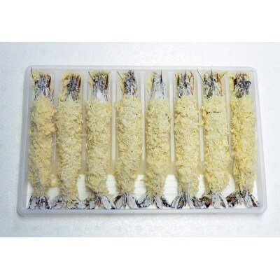 サクぷりっ!大きな有頭エビフライ8尾(約620g)全長約20cm(岡垣町)
