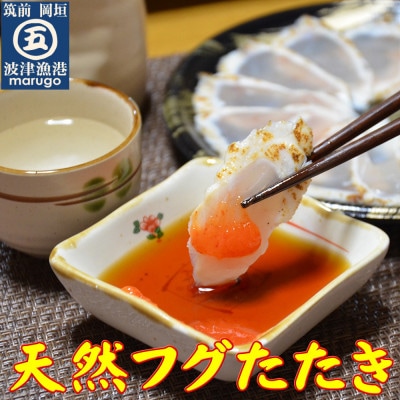 九州産天然ふぐフルコース2人前　ちり鍋の〆は米粉麺付き(岡垣町)