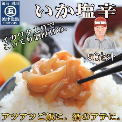 いか塩辛(5食セット)(岡垣町)