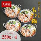 【1kg】九州産ぷりぷりぷりの小腸「割烹　もつ鍋セット」(250g×4セット)(岡垣町)
