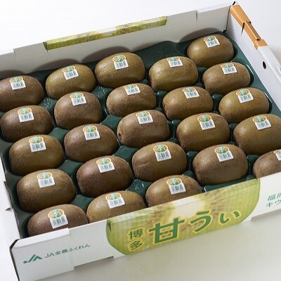 福岡産ブランドキウイ・甘うぃ24-33玉箱(約3kg)(岡垣町)