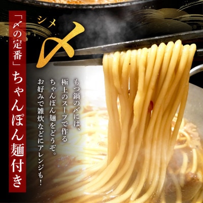 魚住商店あごだし【醤油仕立て】もつ鍋セットもつ増量500g【2～3人前セット】