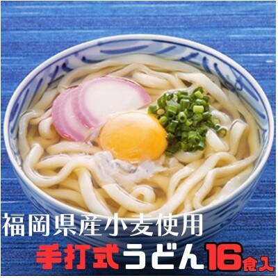 【毎月定期便】手打ち式うどん 16食入り×全6回