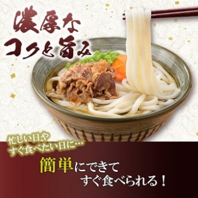 【毎月定期便】牛肉うどん 12食入り×全6回
