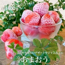 ココロファームの冷凍あまおう (1.4kg)
