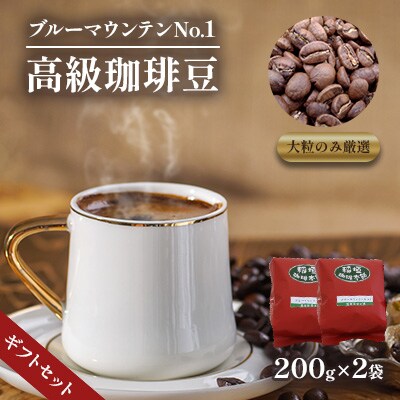 ブルーマウンテンNo1(豆)ギフトセット200g×2