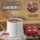 【毎月定期便】ブルーマウンテンNo1(豆)200g×2　全6回