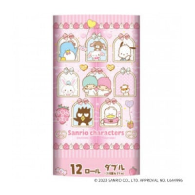 【毎月定期便】サンリオキャラクターズ25m/12ロール×8パック全12回