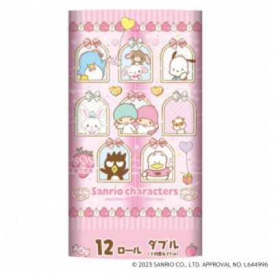 【毎月定期便】サンリオキャラクターズ25m/12ロール×8パック全3回