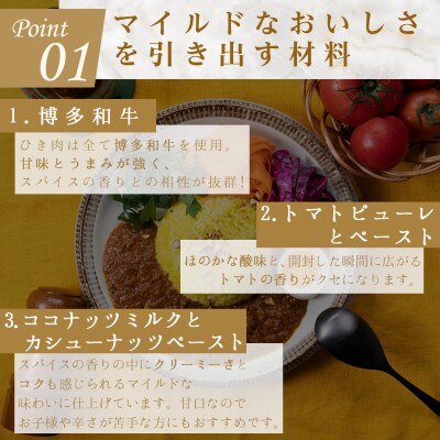 100%博多和牛のキーマカレー (180g×3パック)(豊前市)