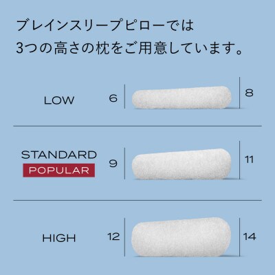 ブレインスリープ　LOW ブレインスリープ ピロー | BRAIN SLEEP OFFICIAL SITE