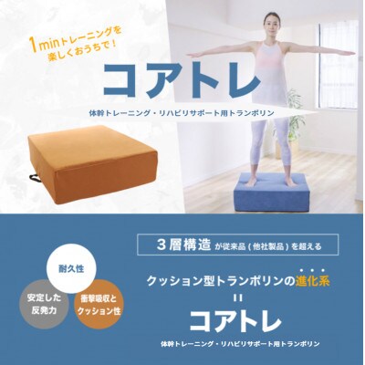 「コアトレ」体幹トレーニング・リハビリサポート用トランポリン/セレナイトグレー