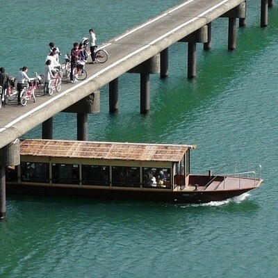 四万十川観光遊覧船【ペア食事付乗船券】26-124