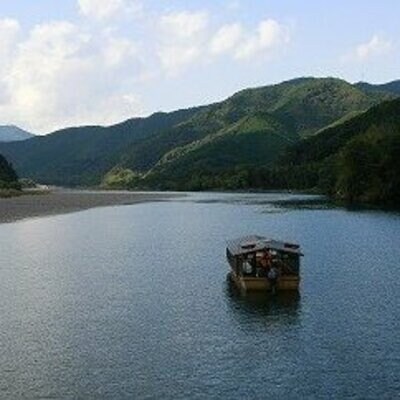 四万十川観光遊覧船【ペア食事付乗船券】26-124