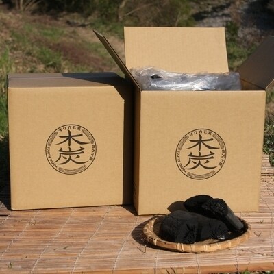 四万十市産　黒炭10kg【雑/箱×2箱】26-205