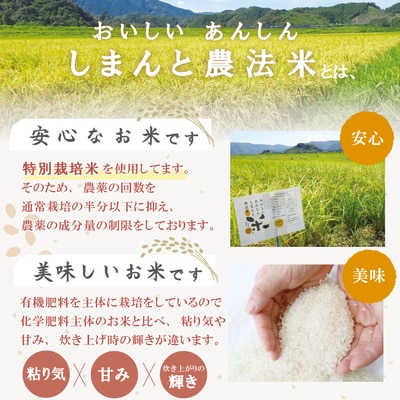 【令和6年産・3回定期便】しまんと農法米(ヒノヒカリ)10kg×3回(計30kg)