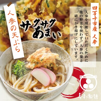 【数量限定】四万十うどんと人参のかき揚げ6食入り 26-797