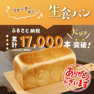 【3回定期便】パンのピノキオ特製　ふんわり生食パン2本セット(合計6本) R6