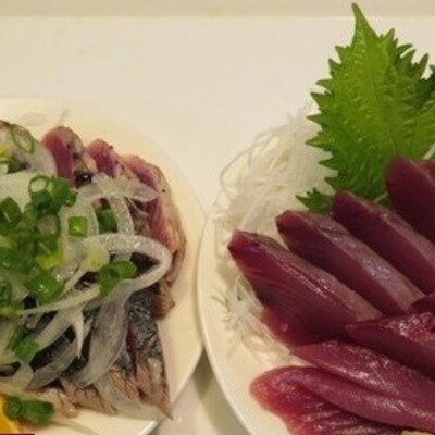 本生 老舗魚屋大将が厳選したカツオの食べ比べセット 本格カツオ藁焼きタタキと刺身 合計400g お礼品詳細 ふるさと納税なら さとふる