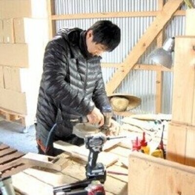 国産四万十ひのき使用【ヒノキの折りたたみテーブル】26-257