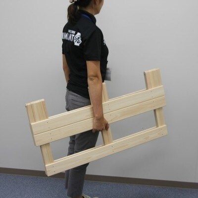 国産四万十ひのき使用【ヒノキの折りたたみベンチ】26-256