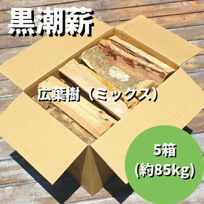【数量限定】薪ストーブやアウトドアに!黒潮薪本舗の黒潮薪5箱(合計 約85kg)
