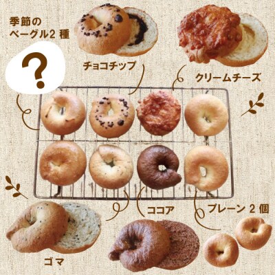 【Cafe リノ】高知県産のおからを使ったもちもちベーグル(7種ベーグル詰合せ)8個セット 26