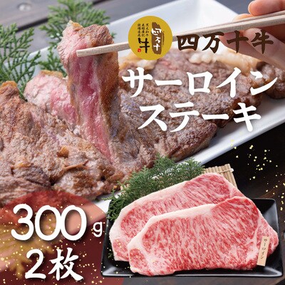 四万十牛　四万十産黒毛和牛特選厚切りサーロインステーキ(300g×2枚)26-981