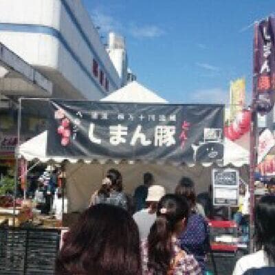 秘伝のタレに漬け込んだ「しまん豚(とん)」のやみつき豚はらみ串5本(約400g)セット 26-038