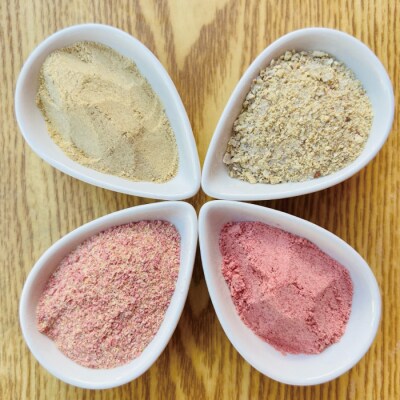 【山﨑生姜農園】生姜農家が作った生姜スパイス4本セット(生姜塩・紅生姜塩・にんにく紅生姜塩・生姜)