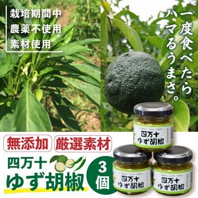 こだわりの四万十ゆず胡椒3個セット 26