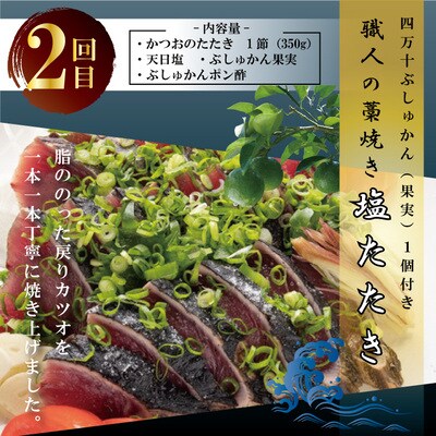 【3回定期便】四万十自慢のカツオの塩タタキ食べ比べ! R8-500